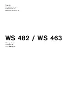 Preview for 1 page of Gaggenau WS 463 Use And Care Manual