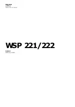 Gaggenau WSP 221 Manual preview