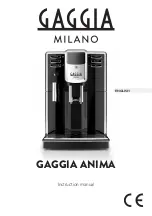 Предварительный просмотр 3 страницы Gaggia Milano ANIMA FOCUS RI8760 Instruction Manual