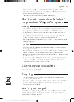 Предварительный просмотр 11 страницы Gaggia Milano CADORNA MILK Operating Instructions Manual