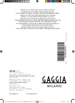 Preview for 152 page of Gaggia Milano GRAN GAGGIA DELUXE Operating Instructions Manual