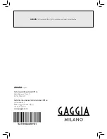 Preview for 88 page of Gaggia Milano SUP047RG User Manual