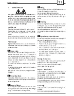 Preview for 21 page of Gaggia 10000116 Operating Instructions Manual