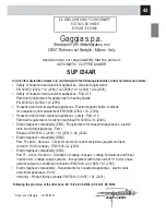 Preview for 45 page of Gaggia 10001708 Operation And Maintenance Manual