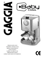 Preview for 1 page of Gaggia 10001858 Operating Instructions Manual