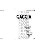 Gaggia 10002492 Operating Instructions Manual preview