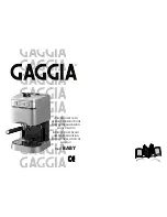 Preview for 1 page of Gaggia 9301I00B0005 Operating Instructions