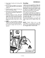 Preview for 13 page of Gaggia 9305AU0B0011 User Manual