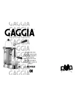 Предварительный просмотр 1 страницы Gaggia Achille Operating Instructions Manual