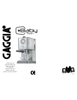 Gaggia Baby Twin Operating Instructions Manual предпросмотр