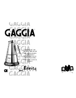 Gaggia BONITA TIMER Operating Instructions preview