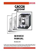 Preview for 1 page of Gaggia Brera Service Manual