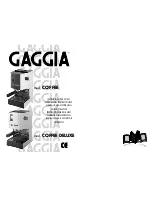 Gaggia COFFEE DELUXE Operating Instructions предпросмотр