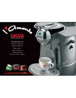 Предварительный просмотр 1 страницы Gaggia Coffee machine Operating Instructions Manual