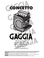 Gaggia Concetto Operating Instructions Manual предпросмотр