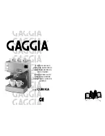 Gaggia CUBIKA Manual предпросмотр