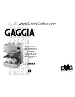 Preview for 1 page of Gaggia CUBIKA Operating Instructions Manual