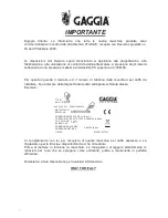 Preview for 3 page of Gaggia Deco Tecnichal Service Manual