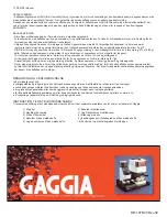 Предварительный просмотр 7 страницы Gaggia DM 1075/20 User Manual