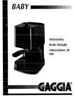 Preview for 1 page of Gaggia Expresso/Cappuccino Makers Instructions Manual