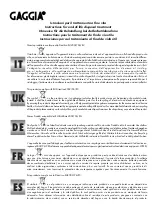 Preview for 87 page of Gaggia GD compact Instruction Booklet