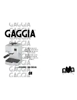 Gaggia GMSCH014MENGICO Operating Instructions preview