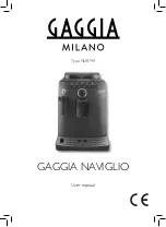Gaggia NAVIGLIO HD8749/01 User Manual preview