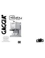 Gaggia New Baby Dose Operating Instructions Manual preview