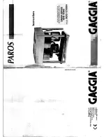 Preview for 1 page of Gaggia PASCH014MENROCO Instructions Manual