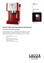 Gaggia RI8325/12 Manual preview