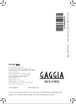 Preview for 2 page of Gaggia RI9702/01 Manual