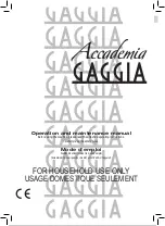 Предварительный просмотр 3 страницы Gaggia RI9702/01 Manual