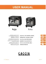 Gaggia Ruby Operating Instructions Manual preview