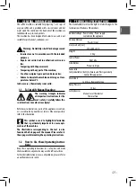 Preview for 21 page of Gaggia SIN040 GTUL Operating Instructions Manual