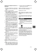 Preview for 111 page of Gaggia SIN040 GTUL Operating Instructions Manual