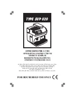 Preview for 1 page of Gaggia SUP 020 Operating Instructions Manual