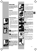 Предварительный просмотр 47 страницы Gaggia Sup 035G Operating Instructions Manual