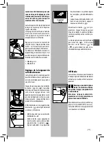 Preview for 73 page of Gaggia Sup 035G Operating Instructions Manual