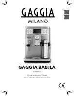 Preview for 1 page of Gaggia SUP046DG Quick Instruction Manual