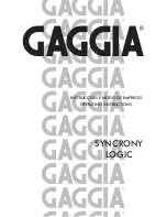 Gaggia Synchrony Logic Operating Instructions Manual preview