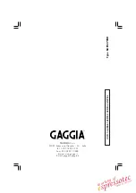 Preview for 24 page of Gaggia TITANIUM Espresso Machine Operating Instructions Manual