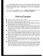 Preview for 8 page of Gaggia Topazio Instructions Manual