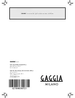 Предварительный просмотр 68 страницы Gaggia VELASCA RI8260 User Manual