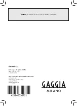 Предварительный просмотр 68 страницы Gaggia VELASCA SUP047G User Manual