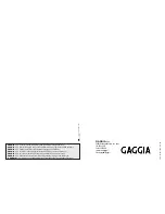 Предварительный просмотр 4 страницы Gaggia VIVA GAGGIA Operating Instructions Manual