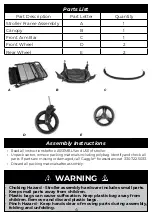 Предварительный просмотр 4 страницы GAGGLE Odyssey 9908703 Assembly Instructions Manual