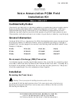 Preview for 1 page of GAI-Tronics 12562-109 Installation Kit