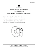 Preview for 1 page of GAI-Tronics 13310-311 Instruction And Service Manual