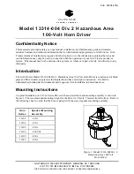 Preview for 1 page of GAI-Tronics 13314-004 Manual