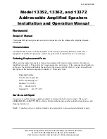 Preview for 3 page of GAI-Tronics 13352 Installation And Operation Manual